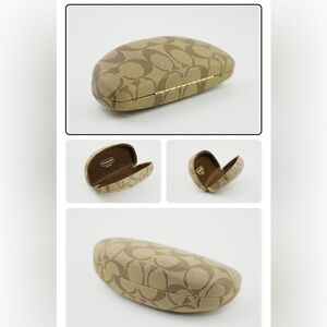 Coach Signature Print Eyeglass/Sunglass Case